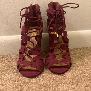 Charlotte Russe Dark Burgundy Sandals